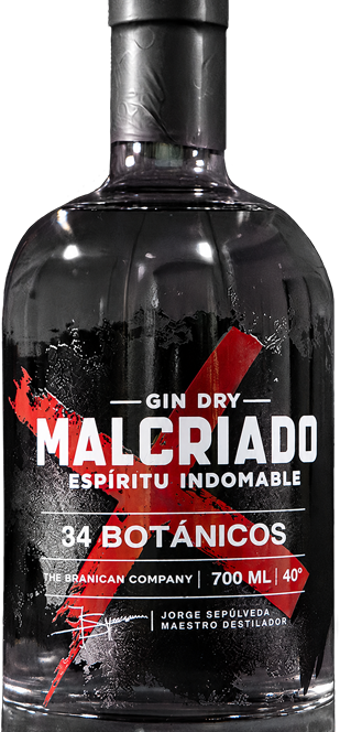 Gin Malcriado 700ml | Gin Contemporáneo London Dry Chile