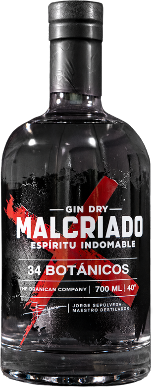 Gin Malcriado 700ml | Gin Contemporáneo London Dry Chile